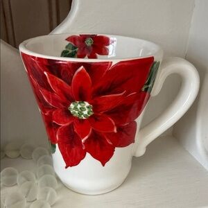 Festive Poinsettia Mug